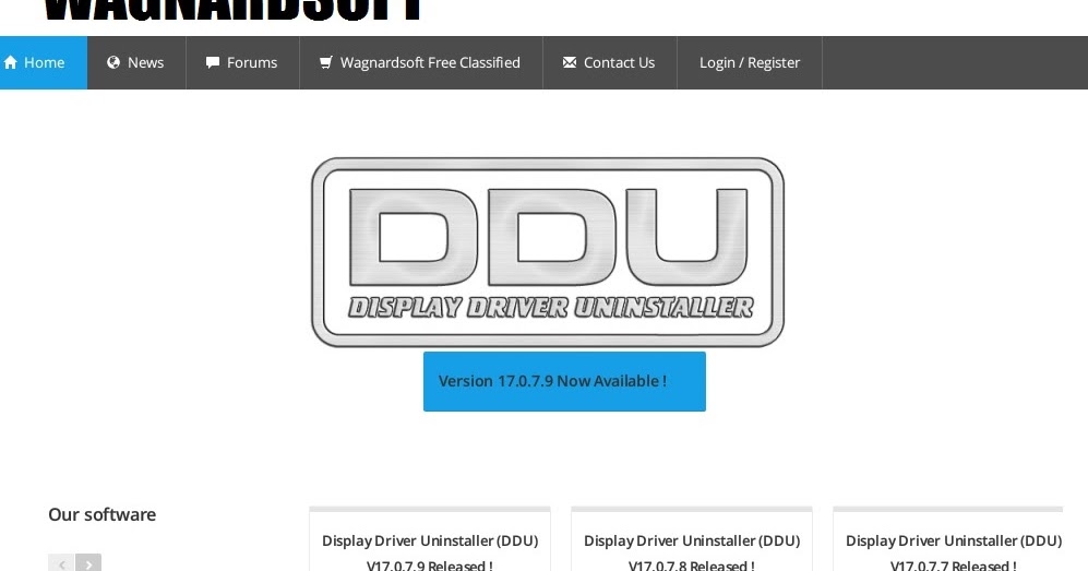display driver uninstaller ddu version 10